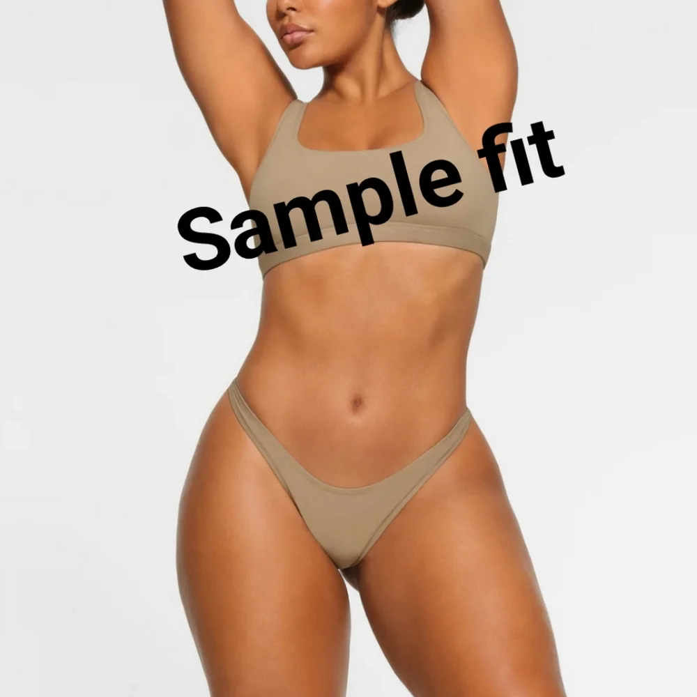 SKIMS Signature Swim Cheeky Tanga Bottoms Womens L Large - Picture 3 of 4